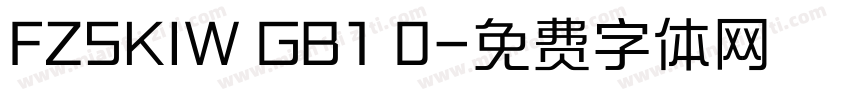 FZSKIW GB1 0字体转换
